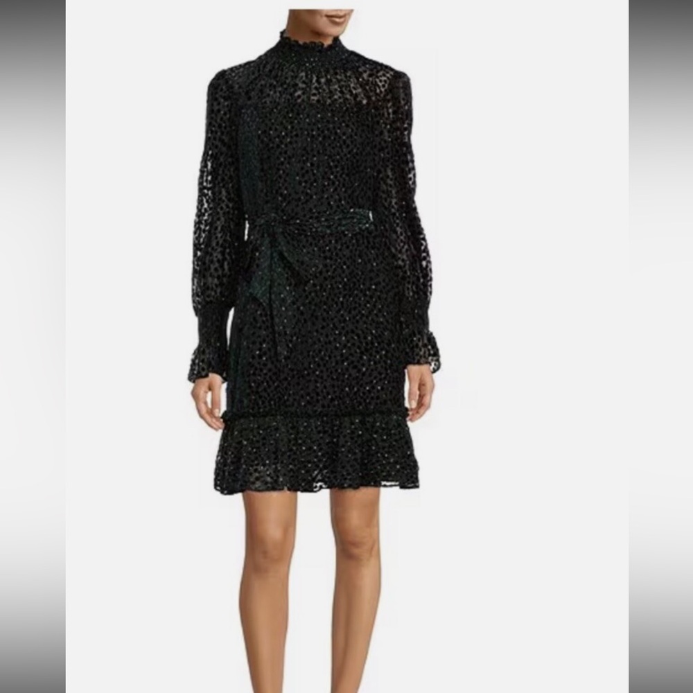 Alex Marie Skyler Miss Black Velvet Dress